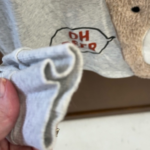 Holiday Time cotton poly long sleeve reindeer shirt medium 21 in pit L27in - Picture 7 of 8